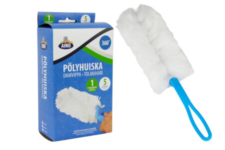 Aino mikrokuituhuiska ja 5 vaihtopäätä