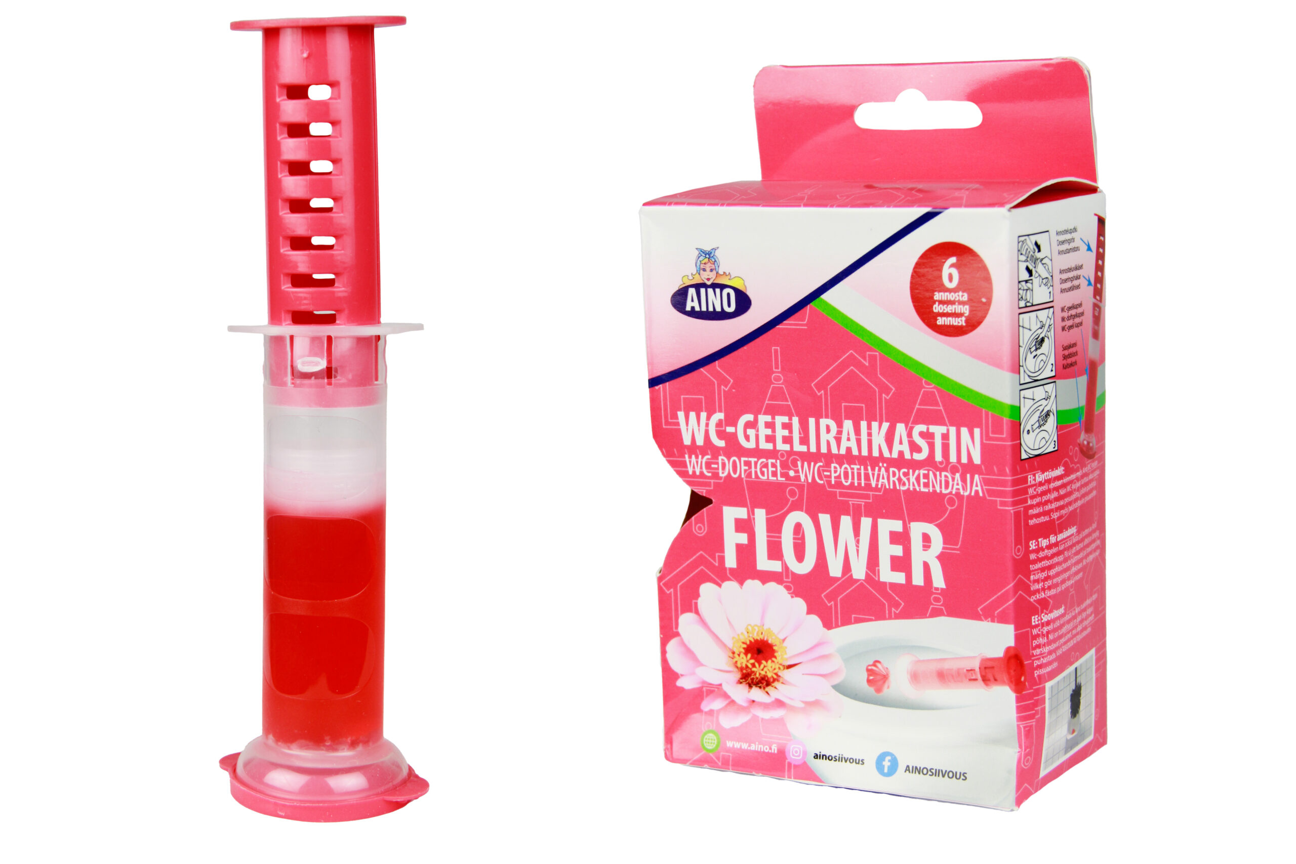 Aino WC-raikastingeeli flower